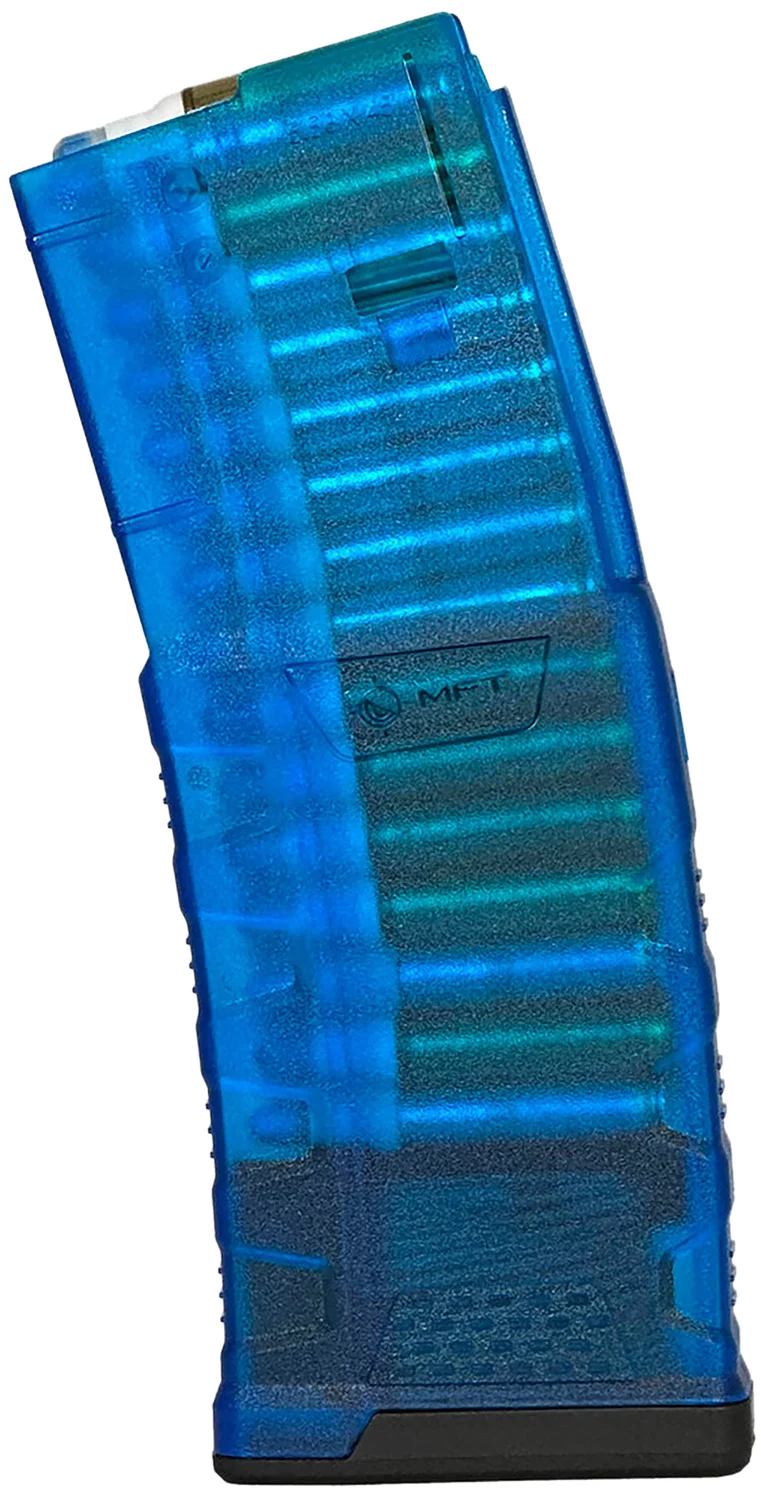 Mission First Tactical EXDPM556TB EXD 30rd 5.56 Fits AR/M4 Translucent Blue