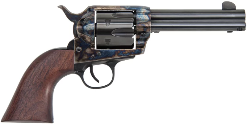 Traditions SAT73002FT 1873 45 Long Colt 6rd 4.75" Color Case Hardened Walnut Grip
