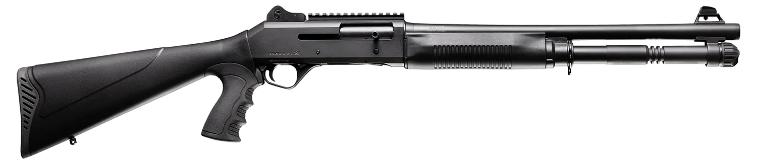 Four Peaks Imports 12058 AKSA Arms S4 12 Gauge 3" 5+1 18.50" Chrome Plated 7075-T6 Aluminum Receiver