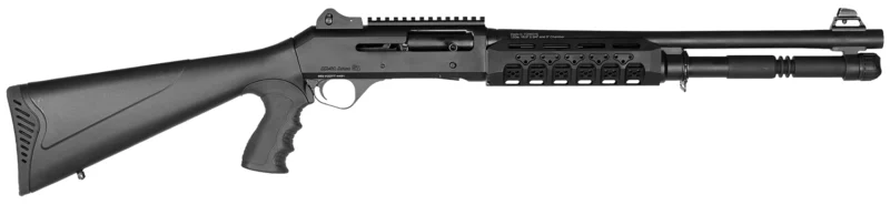 Four Peaks Imports 12074 AKSA Arms S4 12 Gauge 3" 5+1 18.50" Chrome Plated 7075-T6 Aluminum Receiver Black Synthetic Stock