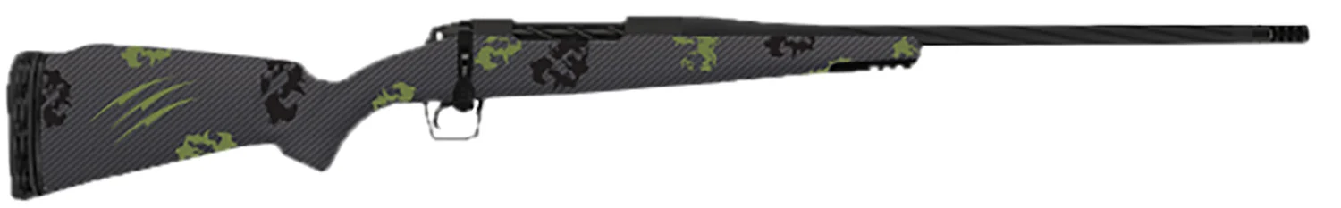 Fierce Firearms FRG300RUM26BF Twisted Rage 300 RUM 26" Armour Lube Black Steel Threaded Barrel, Drilled & Tapped Steel Receiver, LR Negative Comb Forest Camo Carbon Fiber Stock
