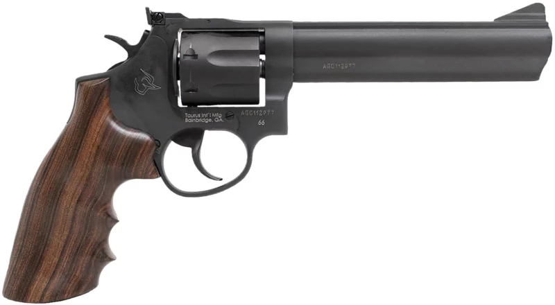 Taurus 2660061HWD1 Medium Frame 357 Mag 7rd 6" Matte Black Oxide Cylinder/Frame/Barrel Wood Grip Transfer Bar Safety