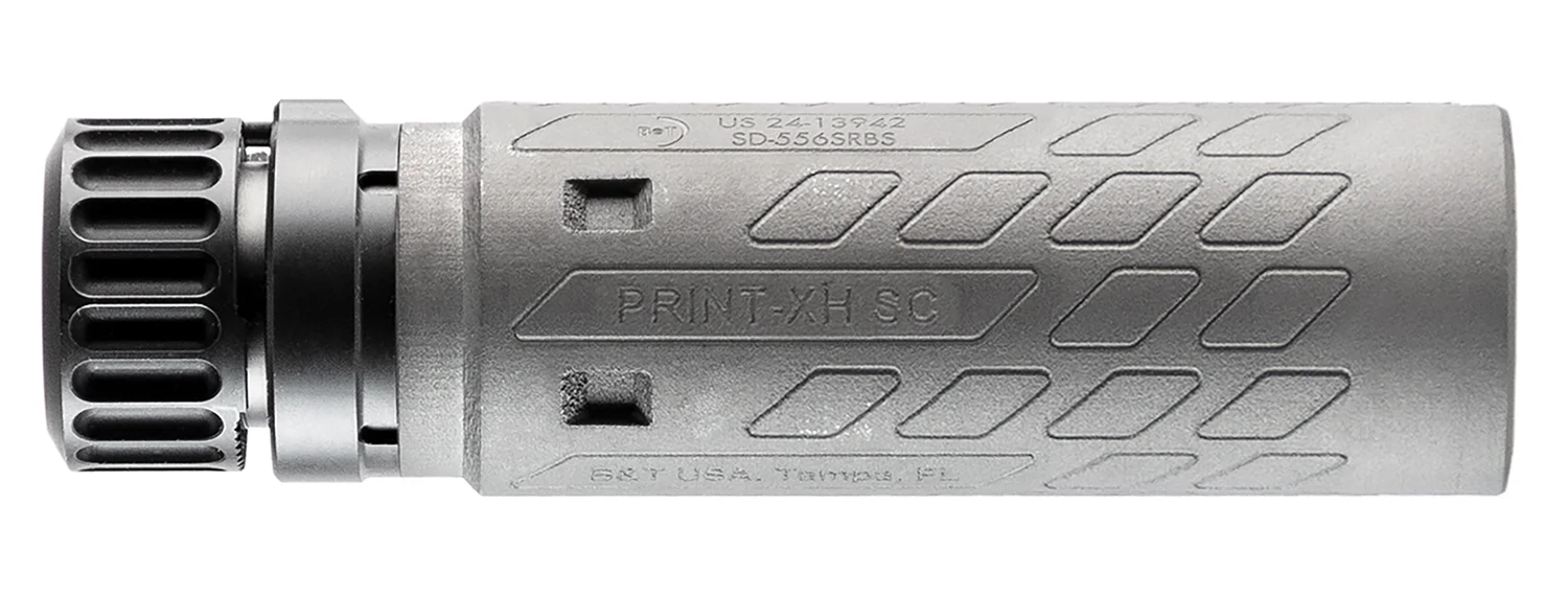 B&T Firearms SD-556SRBS-SC-TI Print-XH RBS SC 5.56 1.70" Gray Anodized Titanium