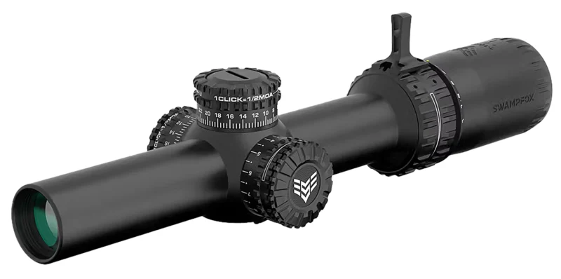 Swampfox Optics ARH16241-GB Arrowhead Black 1-6x24mm 30mm Tube Guerrilla Dot BDC Green Reticle