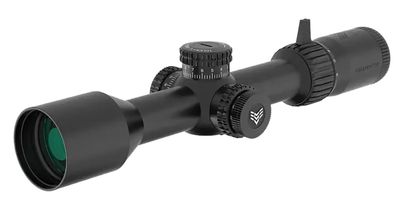 Swampfox Optics KTK21244-4M Kentucky Black 2-12x44mm 30mm Tube Sharpshooter MOA Reticle