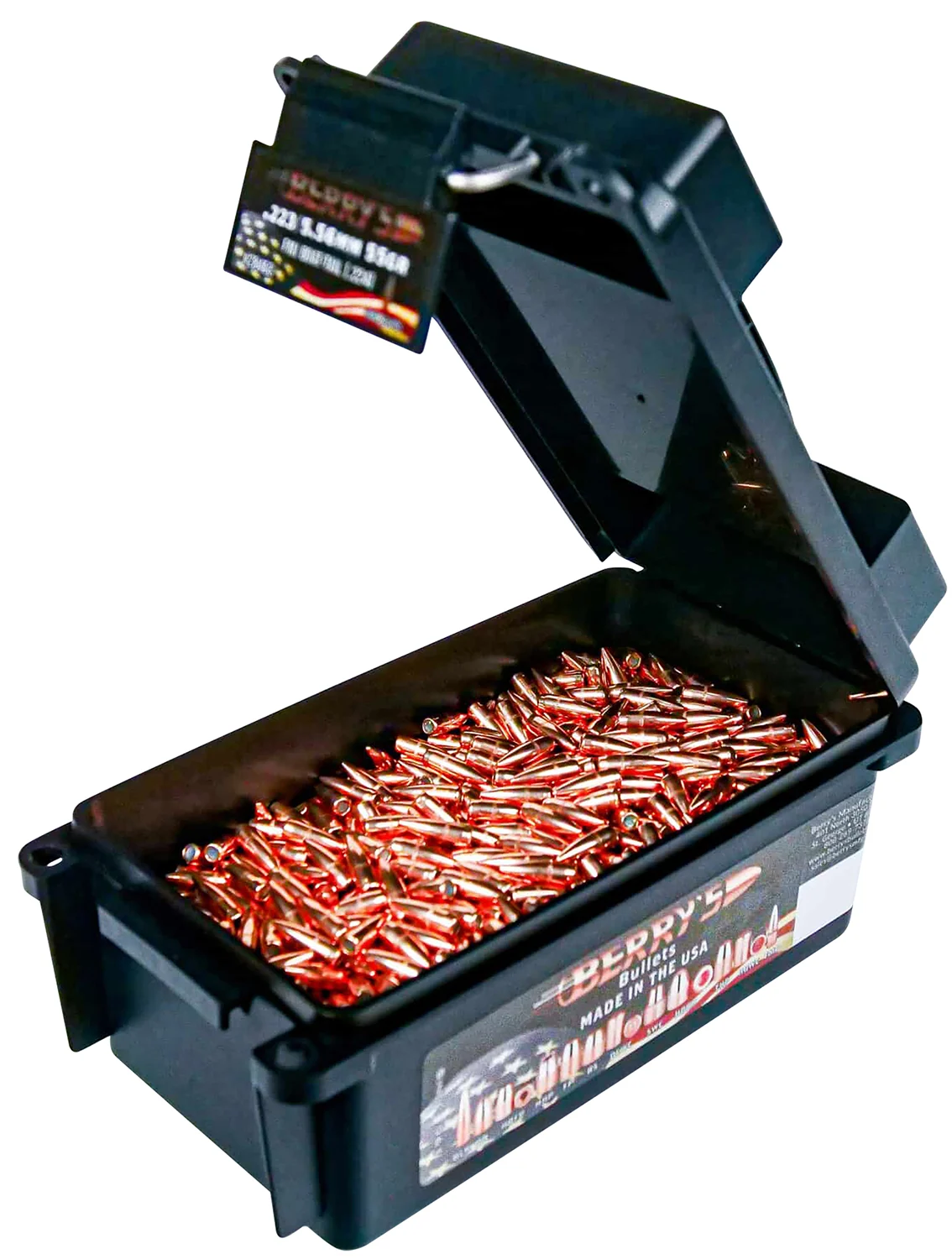 Berry's 37754 Superior 223/5.56 Cal 62gr Full Metal Jacket Boat Tail