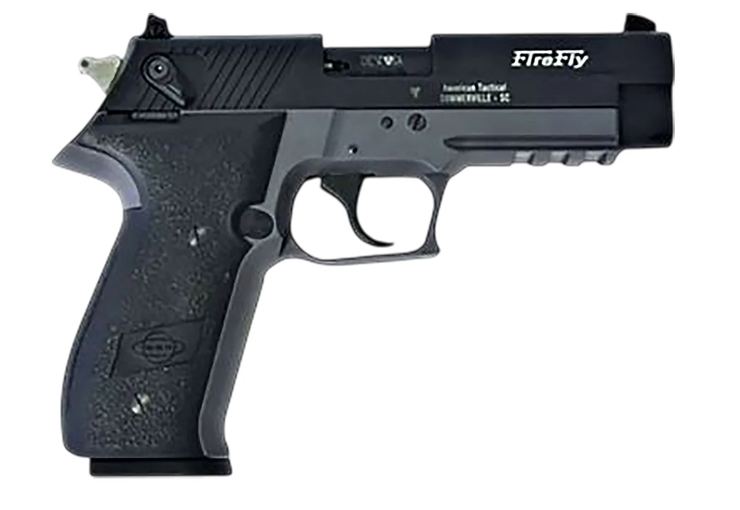 GSG GERG2213TFFSA FireFly 22 WMR 13+1 4.90" Black Threaded Barrel, Aluminum Serrated Slide, Smoke Gray Aluminum Frame w/Picatinny Rail, Textured Grip