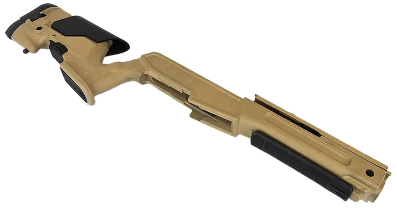 Archangel AAMINIDT Precision Stock Desert Tan Synthetic Fixed with Adjustable Cheek Riser for Ruger Mini-14, Mini Thirty