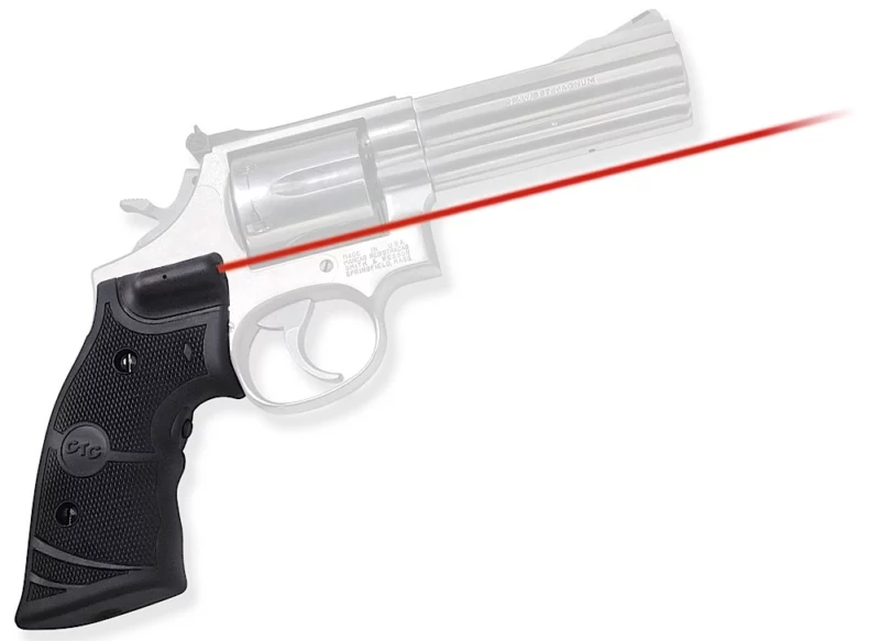 Crimson Trace 011280 LG-307 Lasergrips Black Red Laser Smith & Wesson K & L Frames Square Butt