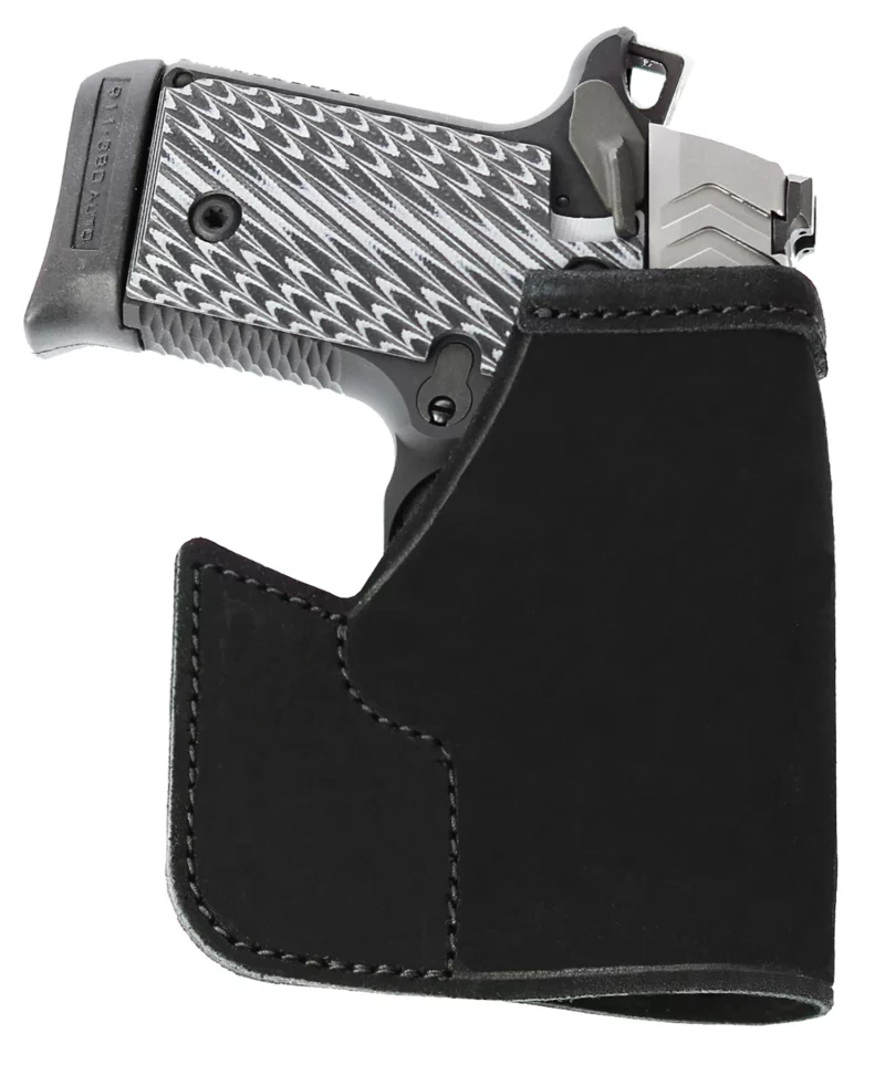 Galco PRO652B Pocket Protector Black Leather Fits S&W M&P Shield/Plus/2.0 Ambidextrous