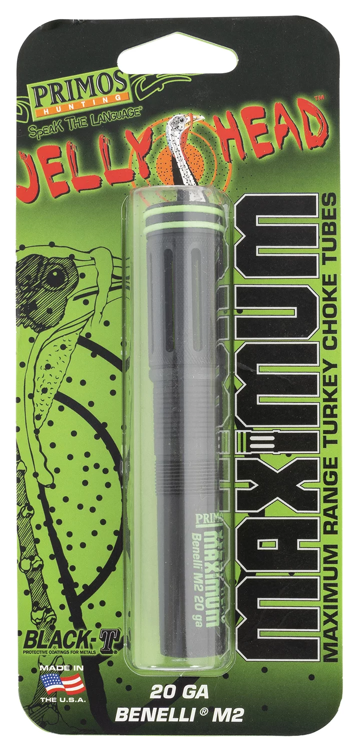 Primos 69411 JellyHead Maximum Benelli M2 20 Gauge Turkey Steel Black-T Coating