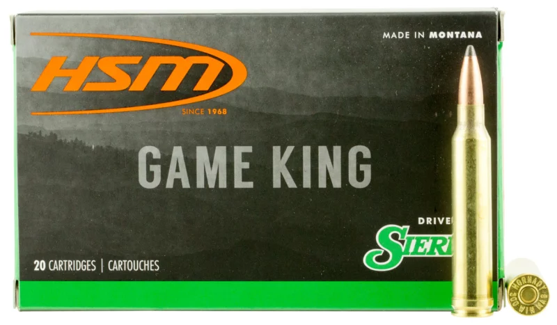 HSM 300WINMAG41N Game King 300 Win Mag 180 gr Sierra GameKing Spitzer Boat Tail 20 Per Box/ 20 Case