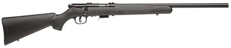 Savage Arms 26724 Mark II FV 17 HM2 Caliber with 5+1 Capacity, 21" Heavy Barrel, Satin Blued Metal Finish, Matte Black Synthetic Stock & AccuTrigger Right Hand (Full Size)