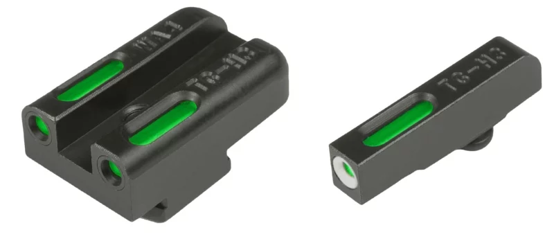 TruGlo TG13WA4A TFX Black | Green Tritium & Fiber Optic White Outline Front Sight Green Tritium & Fiber Optic Rear Sight