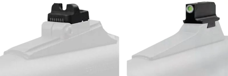 TruGlo TG231K1W Tritium Pro Black | Green Tritium White Outline Front Sight Green Tritium Rear Sight