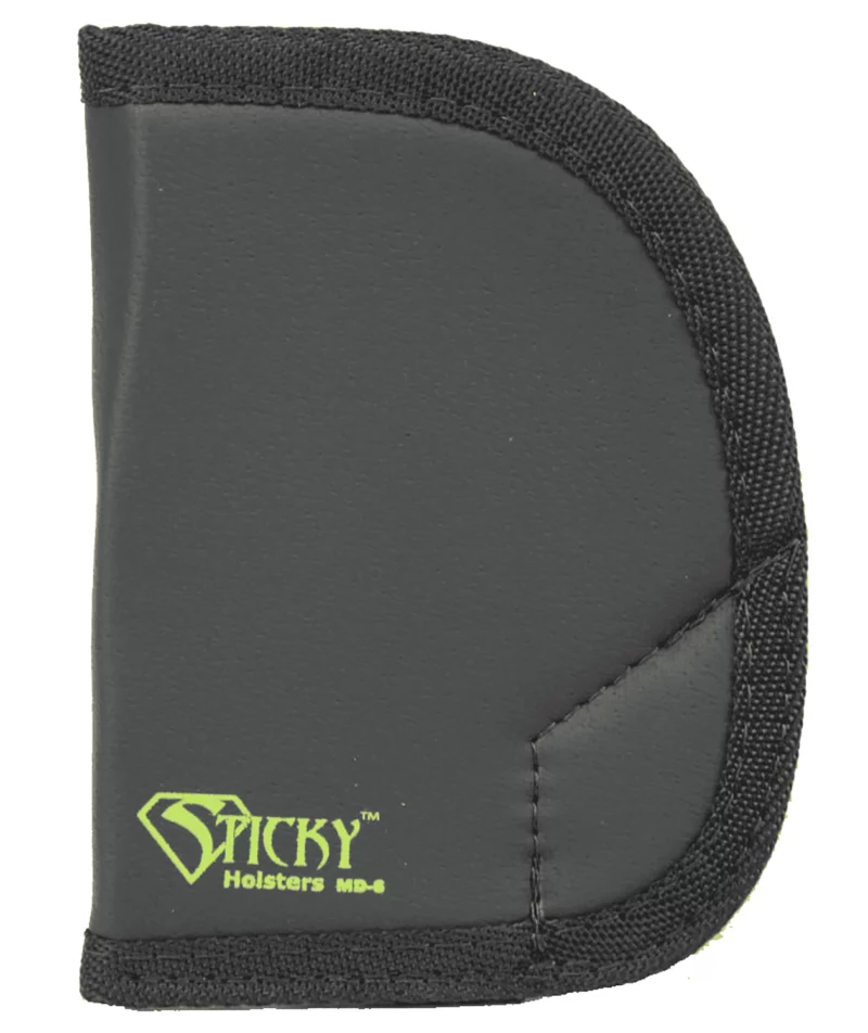 Sticky Holsters MD6 MD-6 Black/Green Latex Free Rubber Fits Ruger SP101 Ambidextrous