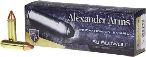 ALEX ARMS 50 BEOW 300GR FTX 20RD
