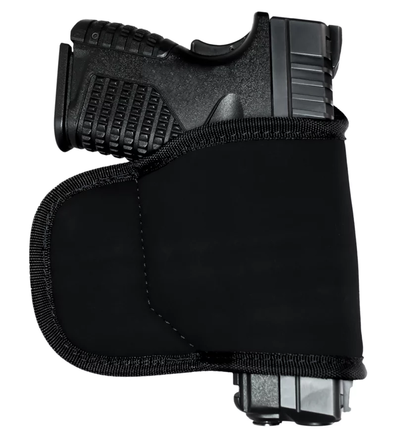 GrovTec US Inc GTHL15098BLK Multi-Fit OWB Size 98 Black Suede Belt Loop Fits Small/Med Semi-Auto Right Hand