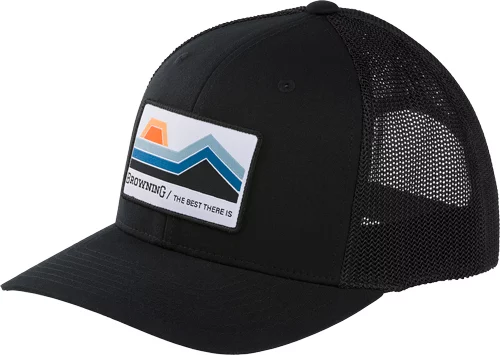 BROWNING CAP BUTTE 110 MESH - BACK WOVEN PATCH BLACK - Image 2