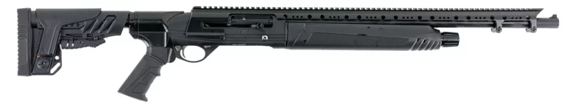 Hatfield Gun Company USA12TT SAS 12 Gauge Semi-Auto 3" 4+1 20" Black Smooth Bore Barrel, Tungsten Gray Cerakote Picatinny Rail Aluminum Receiver, Black Adjustable Synthetic Stock, Black Grip