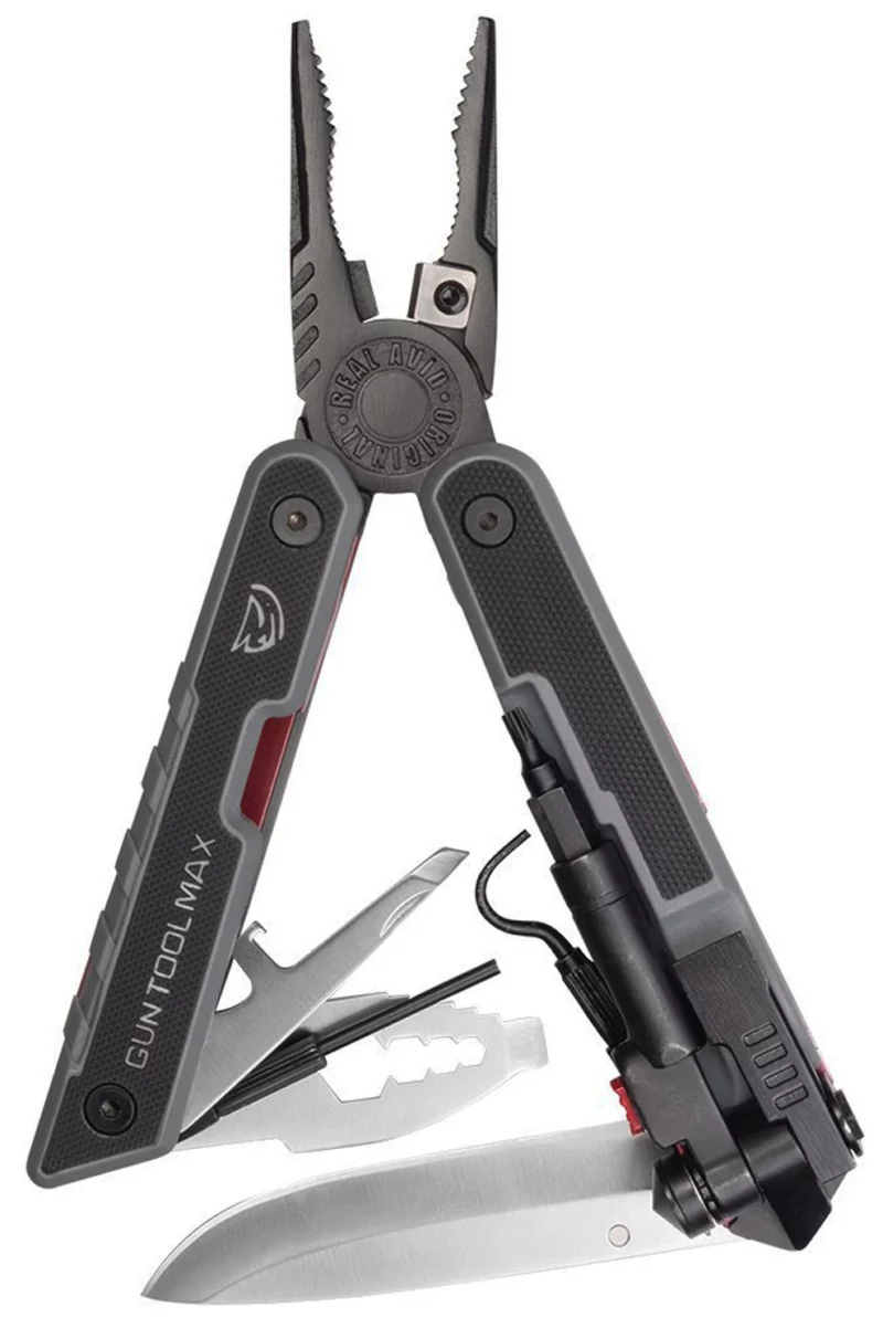 Real Avid AVGTMAX Gun Tool Max Black 3.25" 440 Stainless Steel Plain G10 Black Handle