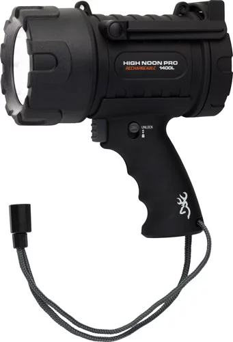 BROWNING HIGH NOON LED SPOTLT - 100-1400 LUMENS RECHARGEABLE