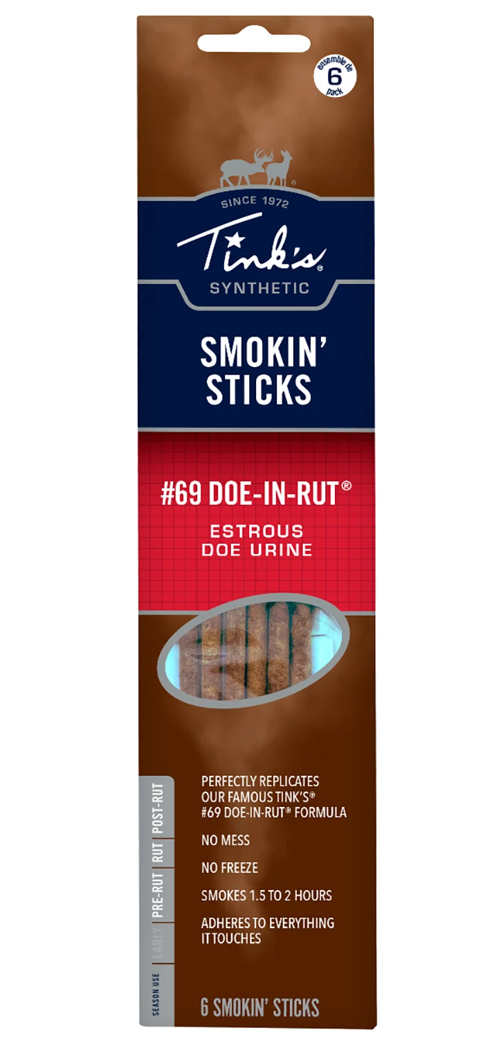 Tinks W6106 Smokin Stick Deer Attractant Doe In Estrus Scent 6 Per Pkg