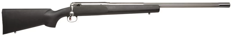 Savage Arms 18148 12 LRPV 22-250 Rem Caliber with 1rd Capacity, 26" 1:9" Twist Barrel, Matte Stainless Metal Finish & Matte Black Fixed HS Precision with V-Block Stock Right Hand (Full Size)