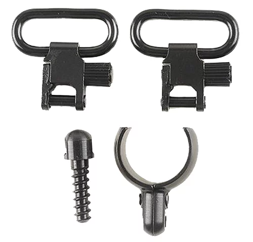 Uncle Mike's 15912 Magnum Band Swivel Set Quick Detach 115 SG-1 Blued 1" Loop for 12 Gauge Single/ Over Under Barrel Shotgun