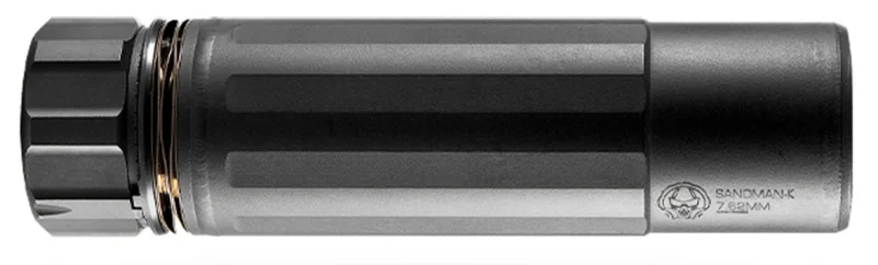 Dead Air SMK762 Sandman K 30 Cal (7.62mm), Rated Up To 300 RUM, 5.40" L, Black Stainless Steel, 5/8"-24 tpi QD KeyMo Muzzle Brake