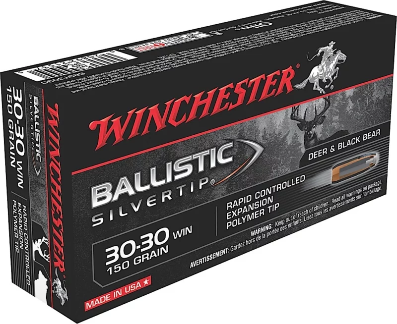 Winchester Ammo SBST3030 Ballistic Silvertip 30-30Win 150gr Rapid Controlled Expansion Polymer Tip 20 Per Box/10 Case