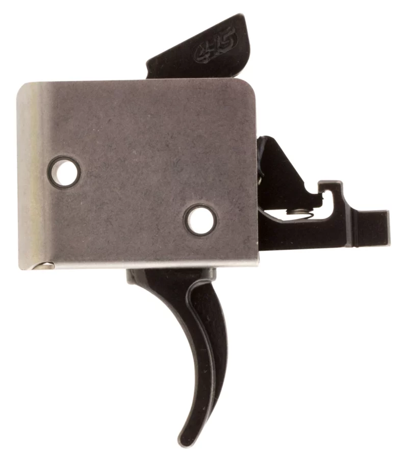 CMC Triggers 92502 Drop-In Two-Stage Curved Trigger w/ 2 lbs Draw Weight & Black/Silver Finish