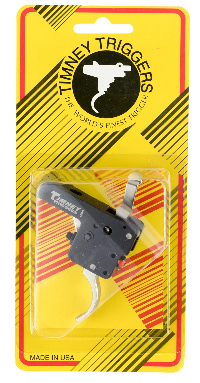 Timney Triggers 60916 Featherweight Deluxe Curved Trigger with 3 lbs Draw Weight & Black/Nickel Finish for Howa 1500
