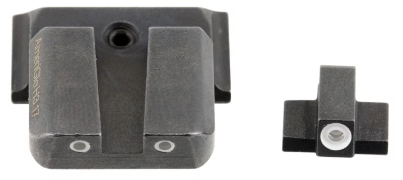 AmeriGlo SW801 Classic Tritium Sight Set for Smith & Wesson M&P Green Tritium White Outline Front Sight-Green Tritium White Outline Rear Sight