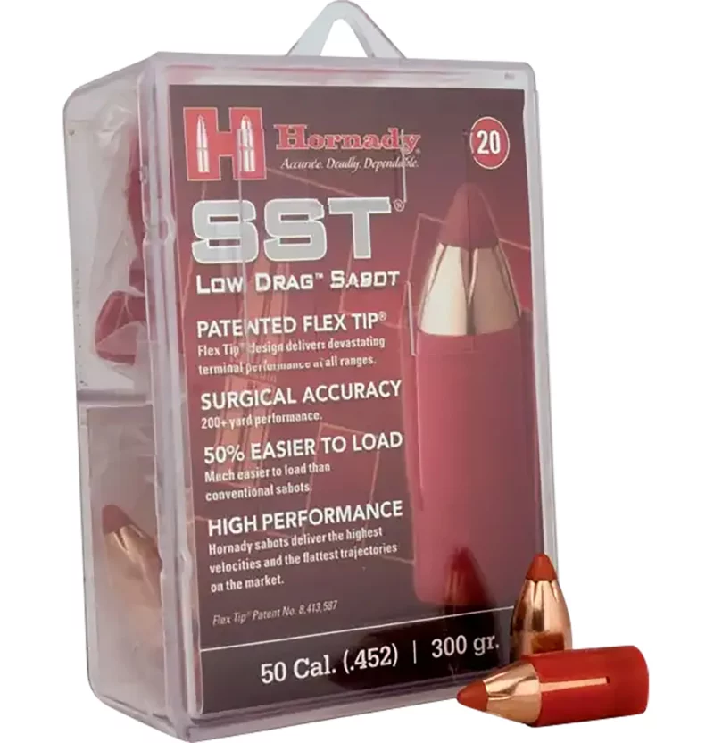 Hornady 67263 SST-ML 50Cal Sabot Super Shock Tip 300gr 20 Per Box/10 Case