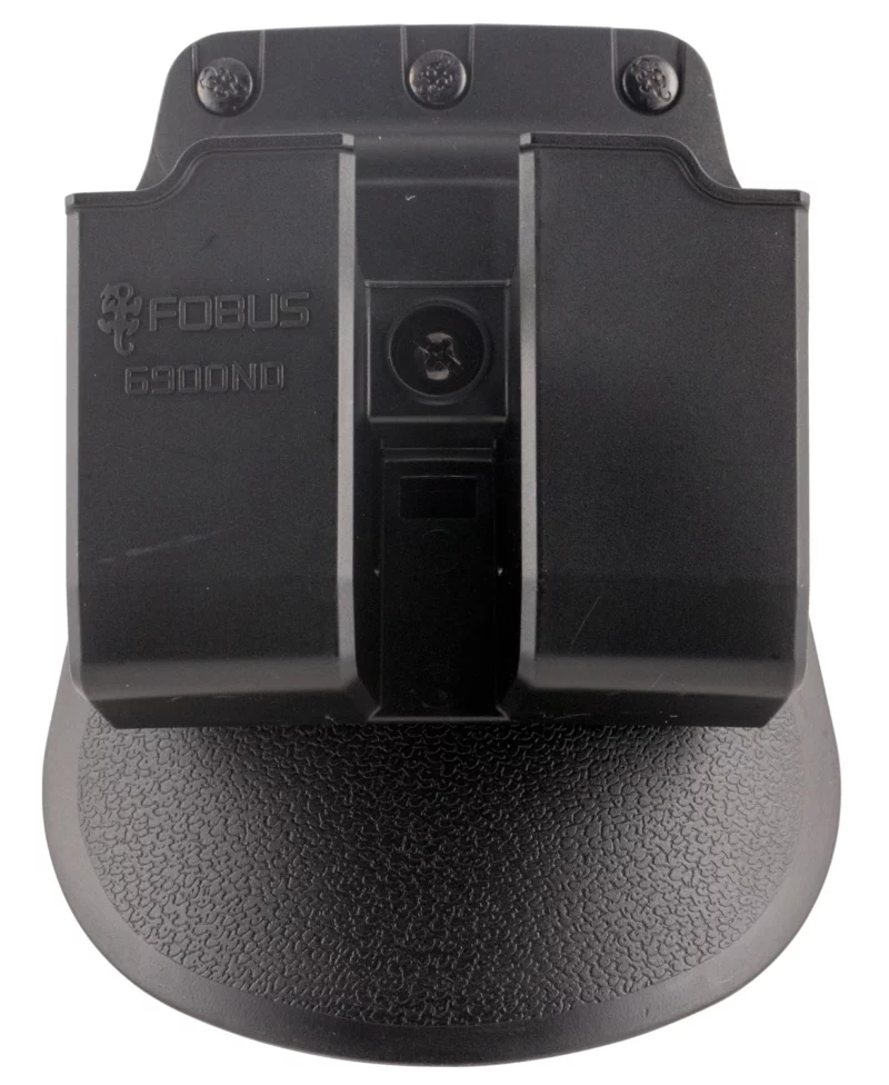 Fobus 6900NDP Double Mag Pouch Black Polymer Paddle Compatible w/ Double Stack Compatible w/ Glock Compatible w/ HK USP