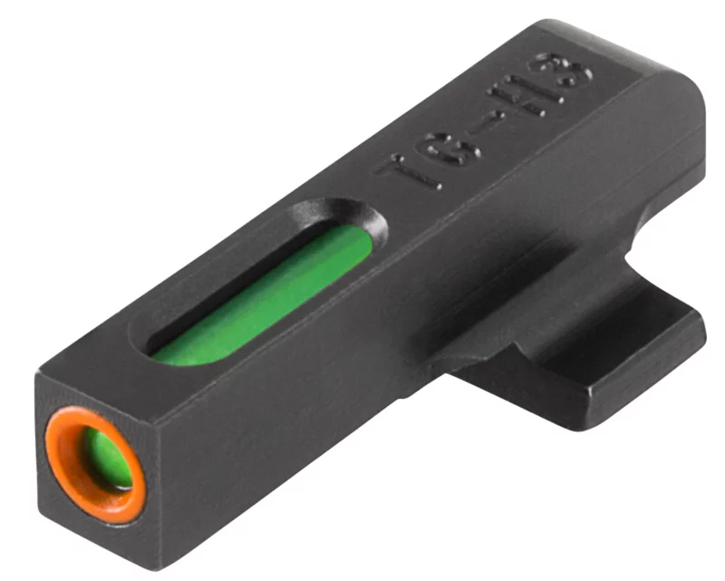 TruGlo TG13BR1PC TFX Pro Black | Green Tritium & Fiber Optic Orange Outline Front Sight