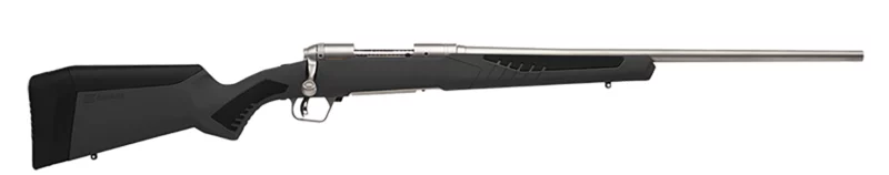 Savage Arms 57049 110 Storm 338 Win Mag 3+1 24", Matte Stainless Metal, Gray Fixed AccuStock with Accufit