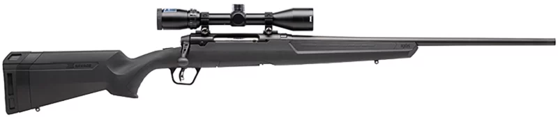 Savage Arms 57098 Axis II XP Full Size 30-06 Springfield 4+1 22" Matte Black Button-Rifled Barrel, Matte Black Carbon Steel Receiver, Matte Black Synthetic Stock, Bushnell Banner 3-9x40mm, Right Hand