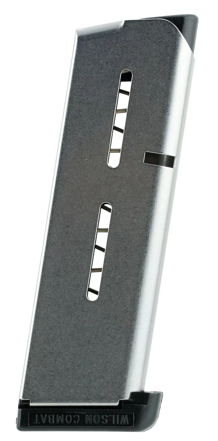 Wilson Combat 47OX 1911 7rd Detachable w/ Standard Floor Plate 45 ACP Stainless Steel