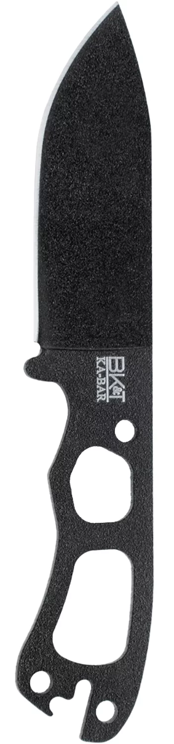 Ka-Bar BK11 Becker Necker 3.25" Fixed Drop Point Plain Black 1095 Cro-Van Blade, Black 1095 Cro-Van Handle, Includes Sheath