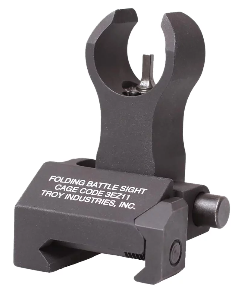 Troy Ind SSIGFBSFHBT00 Front Folding BattleSight HK Black Hardcoat Anodized