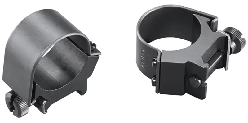 Weaver Mounts 49121 Detachable Top Mount Rings Matte Black Aluminum, 30mm, Low Quick Detach Weaver