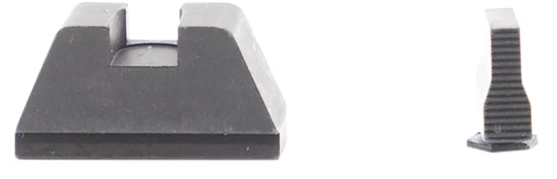 AmeriGlo GL429 Optic Compatible Sight Set for Glock XL Tall Serrated Front Sight-Black Rear Sight