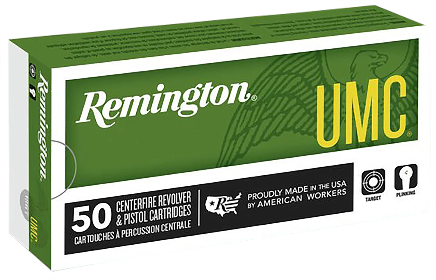 Remington Ammunition 23706 UMC 10mmAuto 180gr Full Metal Jacket 50 Per Box/10 Case