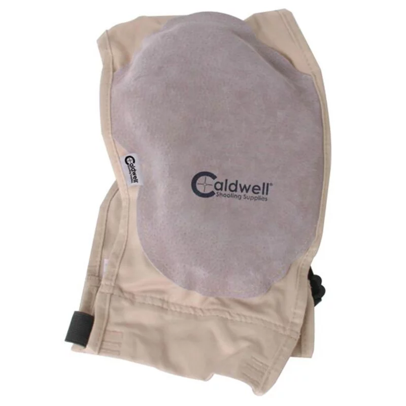 Caldwell 330110 Super Mag Plus Recoil Shield Tan Cloth w/Leather Pad Ambidextrous