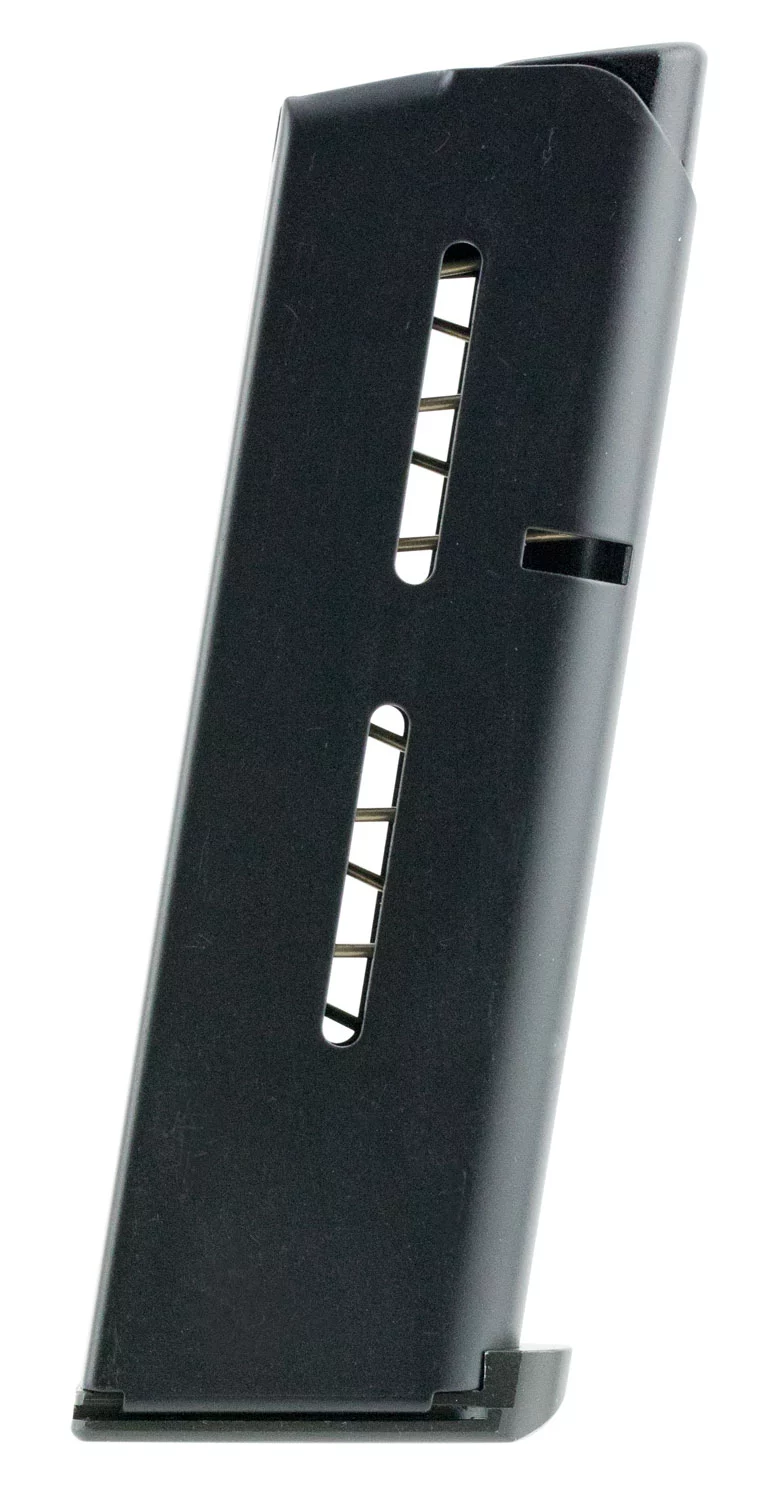 Wilson Combat 47OXCB 1911 7rd Detachable w/ Lo-Profile Steel Floor Plate 45 ACP Black Stainless Steel