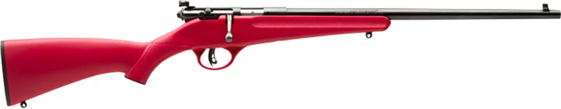 Savage Arms 13795 Rascal Youth 22 LR 1rd 16.12" Blued Barrel, Blued Carbon Steel Receiver, Red Synthetic Stock, Right Hand