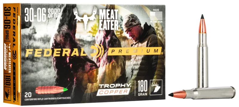 Federal P3006TC1 Premium 30-06Springfield 180gr Trophy Copper 20 Per Box/10 Case