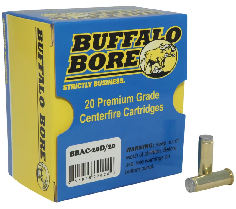 Buffalo Bore Ammunition 20D20 Standard Pressure Strictly Business 38Special 150gr Hard Cast Wadcutter 20 Per Box/12 Case